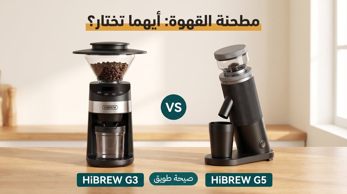 مطحنة هيبرو G5 أم G3؟ مقارنة صادقة لمشتري السعودية