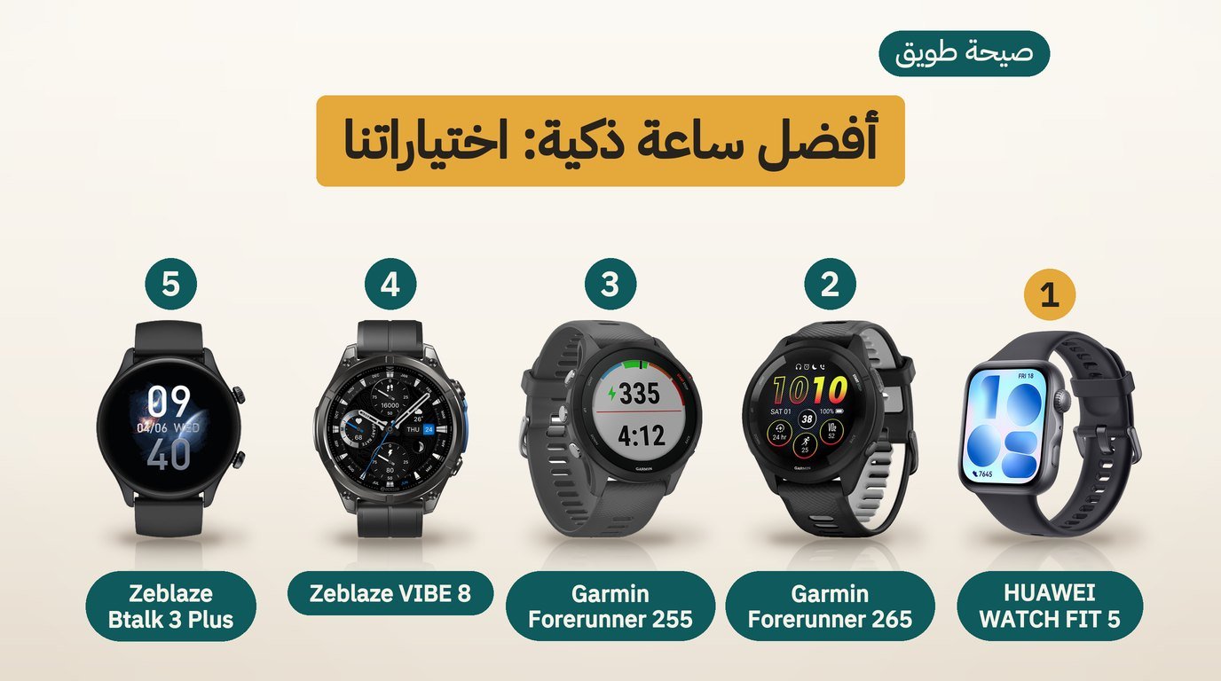أفضل ساعة ذكية: 5 خيارات للمكالمات والجري وكيف تختار بينها